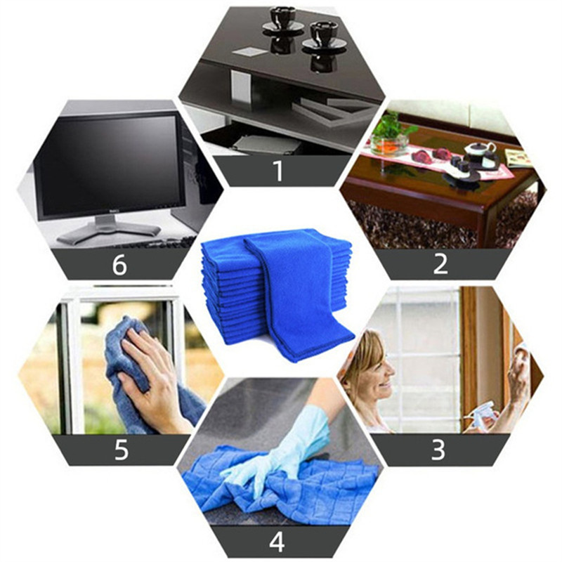 10 buc microfibră pentru curățarea mașinii, cârpă moale, cârpă de spălat prosop 30x30 cm, aspirație de apă pentru spălat auto, acasă, prosop