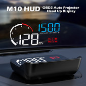 WIIYII M10 OBD2 Auto HUD Computer de bord Km/H MPH Head Up Dislay Vitezometru Proiecție parbriz pe geamul mașinii