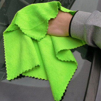 Микрофибърна кърпа за почистване, добра абсорбция на вода, плътен цвят, 35 см детайлна кърпа за сушене за кола