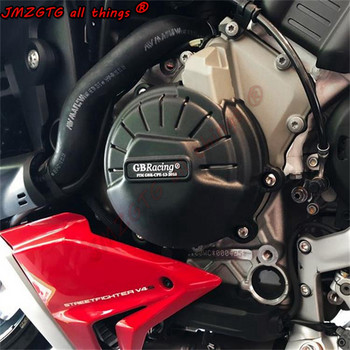 Мотоциклети Защитен калъф за капака на двигателя за калъф GB Racing за DUCATI STREETFIGHTER V4 V4S 2020-2023 Протектори на двигателя