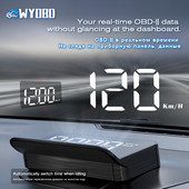 WYOBD M5 HUD Head Up Display OBD2 Computer de bord Proiector pentru parbriz Afișaj digital pentru mașină Vitezometru Accesorii auto