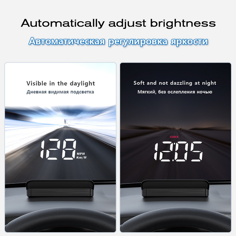 WYOBD M5 HUD Head Up Display OBD2 Computer de bord Proiector pentru parbriz Afișaj digital pentru mașină Vitezometru Accesorii auto