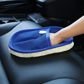 Hot Sale Car Brush Cleaner Μαλλί Μαλακά γάντια Γάντια πλυσίματος αυτοκινήτου Γάντια πλυσίματος αυτοκινήτου Βούρτσα καθαρισμού πλυντήριο μοτοσικλετών Καθαρισμός αυτοκινήτου