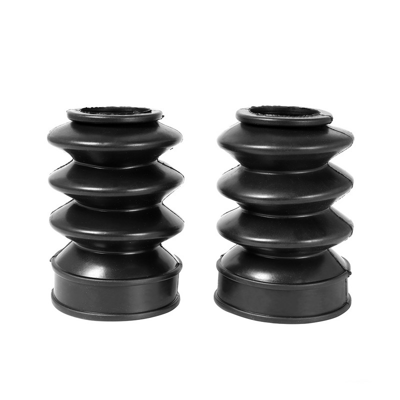 1 pereche de cizme pentru furcă față de 39 mm pentru motociclete pentru Harley Sportster XL 883 1200, protecție pentru furci din cauciuc negru