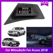 Vitezometru OBD2 HUD cu afișaj pentru mașină pentru Mitsubishi pentru Acura 2018 Proiector pentru parbriz Accesorii digitale electronice auto