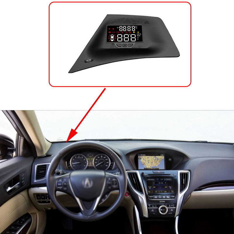 Vitezometru OBD2 HUD cu afișaj pentru mașină pentru Mitsubishi pentru Acura 2018 Proiector pentru parbriz Accesorii digitale electronice auto