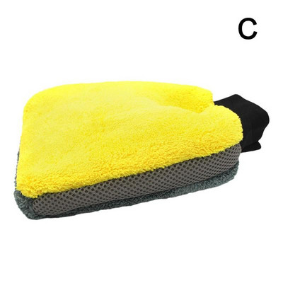 Μαλακό Coral Fleece Γάντια Πλυντηρίου Αυτοκινήτων Καθαρό Παράθυρο Πόρτα Βελούδινη Απορρόφηση Νερού Απαλή Φροντίδα Έπιπλα Γυαλί Πλυντήριο Καθαρισμού Σκόνης
