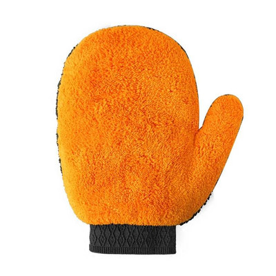Μαλακό Coral Fleece Γάντια Πλυντηρίου Αυτοκινήτων Καθαρό Παράθυρο Πόρτα Βελούδινη Απορρόφηση Νερού Απαλή Φροντίδα Έπιπλα Γυαλί Πλυντήριο Καθαρισμού Σκόνης