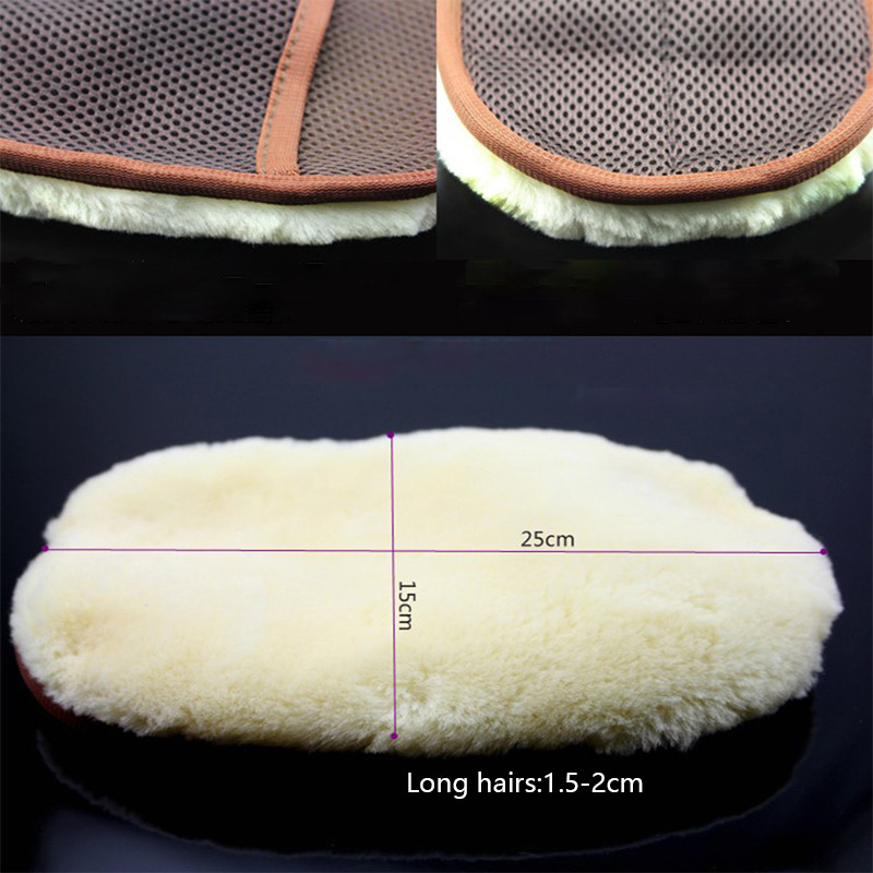 Car Styling Lână SoftCar Perie de curățare Mănuși de spălat mașini Perie de curățare Mașină de spălat motociclete Îngrijire Automotive 25*15cm