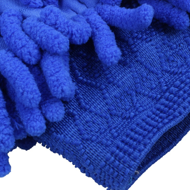 2x Premium Microfiber Chenille Super Absorbent Wash and Wax Gands, Γάντια Πλυντηρίου Αυτοκινήτων (Μπλε)