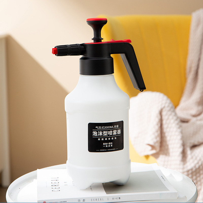 Pulverizator de spumă de spălat auto de 2L cu 3 duze Lance de spumă Udarea florilor Pistol de pulverizare cu apă Generator de spumă pentru curățarea bucătăriei de acasă