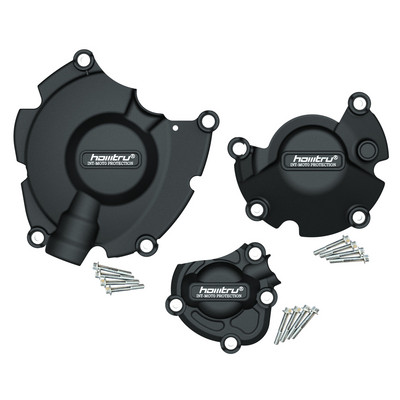 Fekete és karbon textúrájú motorkerékpár motorvédő burkolat készlet YAMAHA YZF1000 YZF R1 R1M 2015-2023-hoz