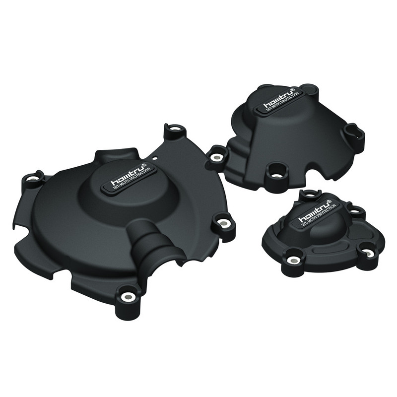Fekete és karbon textúrájú motorkerékpár motorvédő burkolat készlet YAMAHA YZF1000 YZF R1 R1M 2015-2023-hoz