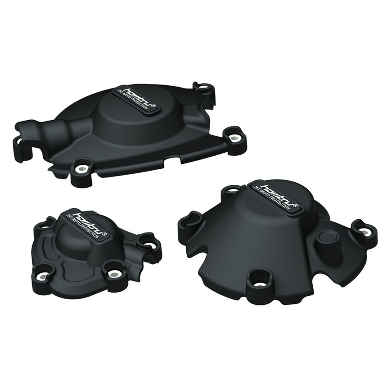 Fekete és karbon textúrájú motorkerékpár motorvédő burkolat készlet YAMAHA YZF1000 YZF R1 R1M 2015-2023-hoz