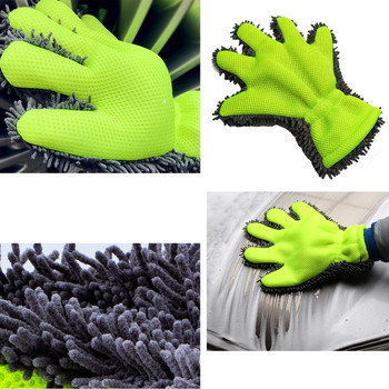 Car Chenille Premium χωρίς γρατσουνιές Wash Mitt Αδιάβροχο Car Thick Cleaning Mitt Wax Detailing Brush Auto Care Glove
