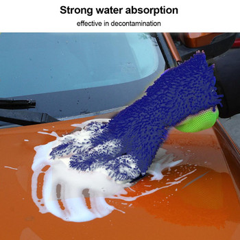 Меки микрофибърни ръкавици за миене на автомобили Инструмент за миене на прозорци Грижа за автомобила Детайли Аксесоари за автомобили Превозно средство Почистване на дома