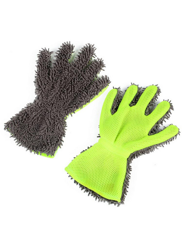 Mănuși de spălat mașini din microfibră moale Instrument de spălare a geamurilor Detaliu pentru îngrijirea auto Accesorii pentru mașină Curățenie acasă pentru vehicule