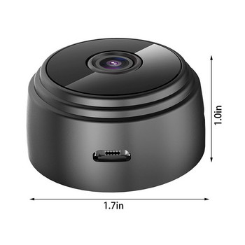 A9 Мини камера за наблюдение IP WiFi HD 1080p Micro enregistreur vocal sans fil, Version nocturne