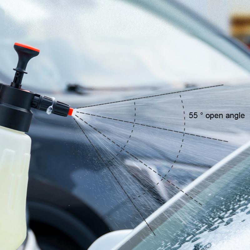 Pulverizator de spălat cu spumă auto cu 3 duze Pulverizator de apă Presurizare manuală Lance de spumă Fund de spumă pentru geamuri Udare curată flori