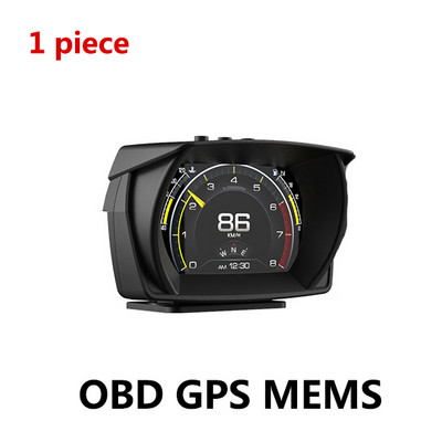 A700 Auto Gauge GPS+OBD+MEMS HUD Head Up Display Vitezometru pentru computer pentru mașină Contor de înclinare cu afișaj LCD Accesorii auto