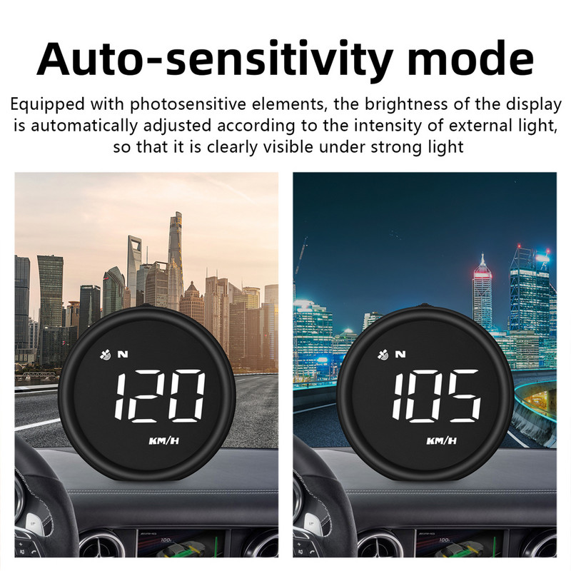 Afișaj GPS multifuncțional Head Up Display HUD Digital Gauges Smart Universal Auto Head Up Display
