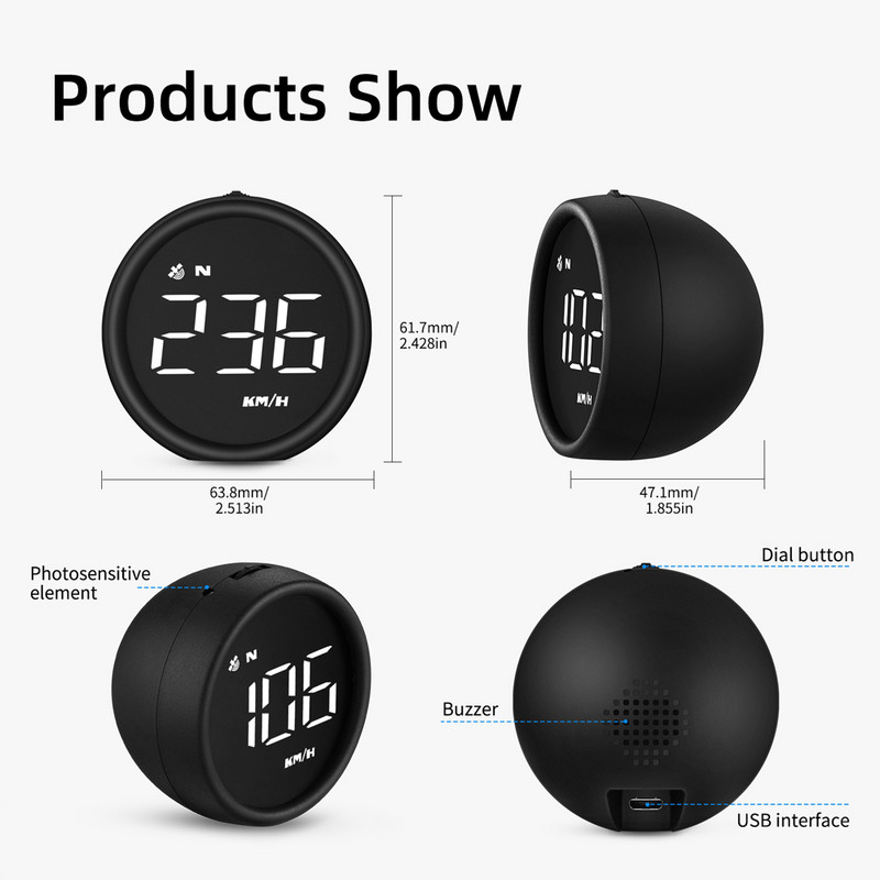 Afișaj GPS multifuncțional Head Up Display HUD Digital Gauges Smart Universal Auto Head Up Display