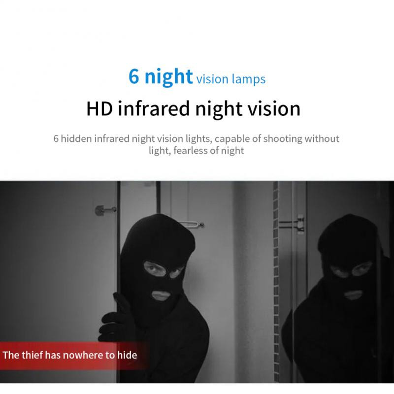Cameră Wifi fără fir cu vedere nocturnă 1100 mAh Cameră de supraveghere pentru monitorizare de la distanță 1080p Cameră inteligentă Cameră de rețea 1100 mAh