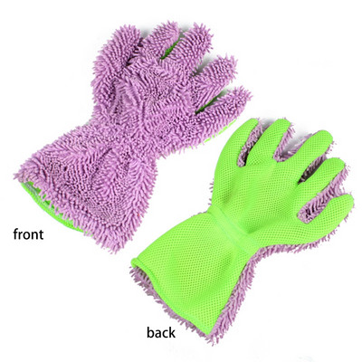 2 buc. Mănuși de spălat auto din microfibră ultra-luxe Instrument de curățare a mașinii pentru uz casnic Perie de curățare multifuncțională Mănuși de spălat pentru detalii
