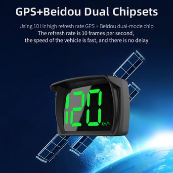 Universal Car GPS HUD 5V USB Head-Up Display Ψηφιακό ταχύμετρο Plug and Play Μεγάλη γραμματοσειρά KMH/MPH Αξεσουάρ αυτοκινήτου για όλα τα αυτοκίνητα