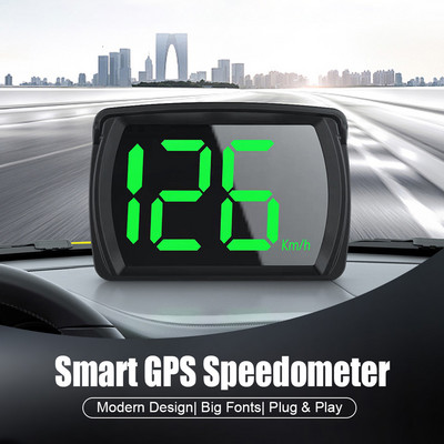 Univerzális autós GPS HUD 5V USB Head-Up kijelző digitális sebességmérő Plug and Play nagy betűtípusú KMH/MPH autós kiegészítők minden autóhoz