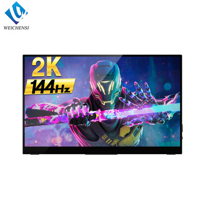 15,6/17,3-инчов 2K преносим монитор 144 Hz Freesync сензорен екран 1ms против синя светлина Съвместим с HDMI скрит скоба гейминг дисплей