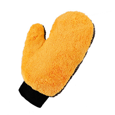 Automobilių plovimo pirštinės Minkštos koralinės vilnos pirštinės Mikropluošto Švarus Langas Durys Velvet Vandenį Sugeriančios Pirštinės Automobilių Kėbulo Plovimo reikmenys