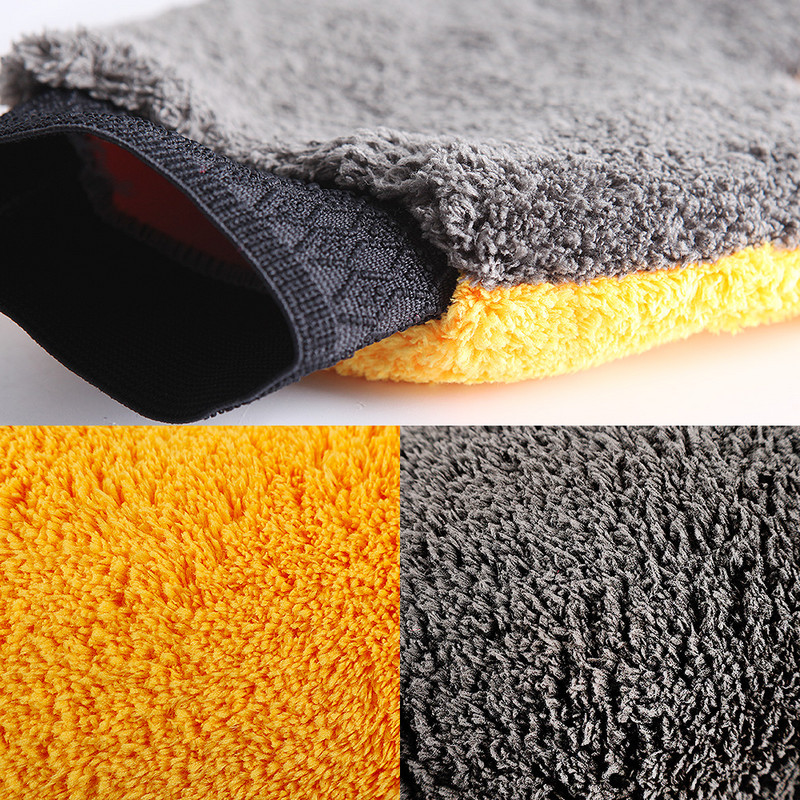 Automobilių plovimo pirštinės Minkštos koralinės vilnos pirštinės Mikropluošto Švarus Langas Durys Velvet Vandenį Sugeriančios Pirštinės Automobilių Kėbulo Plovimo reikmenys