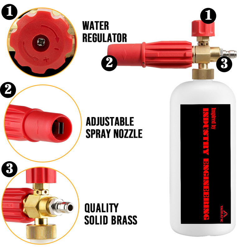 Visokotlačna pjena za snijeg Pištolj za pranje pjene Specijalizirana mlaznica Top pjena za Karcher Huter čekić Makita Bosch AR Nilfisk Daewoo