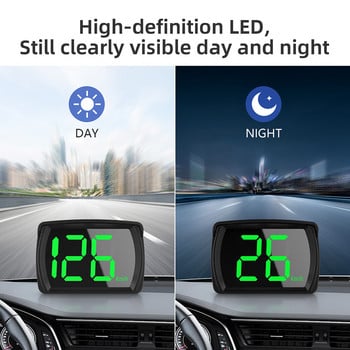 Universal Car GPS HUD 5V USB Head-Up Display Ψηφιακό ταχύμετρο Plug and Play Μεγάλη γραμματοσειρά KMH/MPH Αξεσουάρ αυτοκινήτου για όλα τα αυτοκίνητα