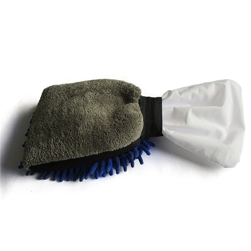 Vodootporne rukavice za pranje automobila od mikrovlakana od šenile Debela rukavica za čišćenje automobila Vosak Četka za njegu automobila Rukavica s dva lica
