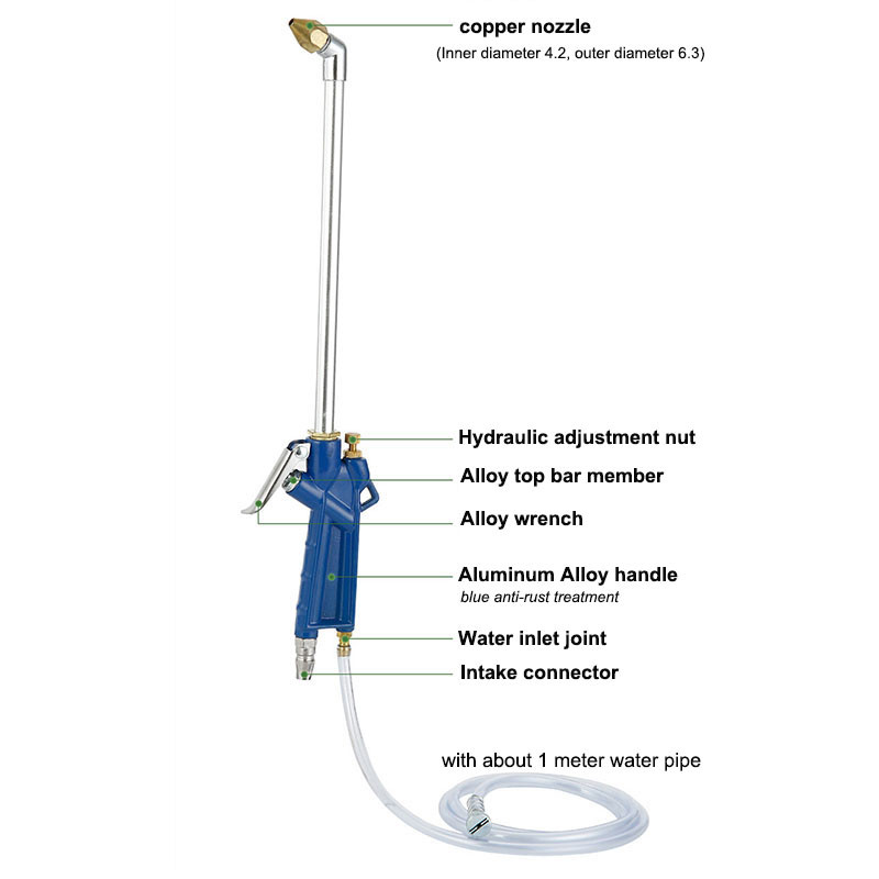 Mootori veepüstoli pneumaatiline puhastustööriist Autopesuri puhastus 40 cm kõrgsurvepüstoli pneumaatilised sõidukid Mootoriõli puhastustööriistad