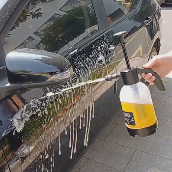 2L Hand Pump Foam Sprayer Hand Pneumatic Foam Cannon Snow Foam Car Wash Spray Bottle Car Cleaning window Car for Car Home Washing