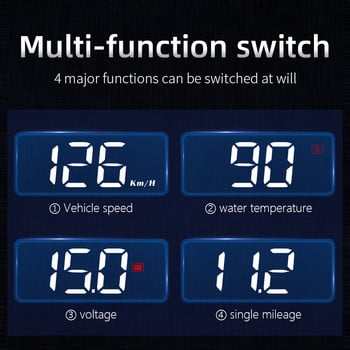 M3 Auto HUD OBD2 Head Up Display Projector σε γυάλινο προβολέα ταχύτητας αυτοκινήτου Ταχύμετρο συναγερμού Ηλεκτρονικά αξεσουάρ