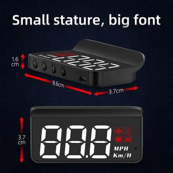 M3 Auto HUD OBD2 Head Up Display Projector σε γυάλινο προβολέα ταχύτητας αυτοκινήτου Ταχύμετρο συναγερμού Ηλεκτρονικά αξεσουάρ