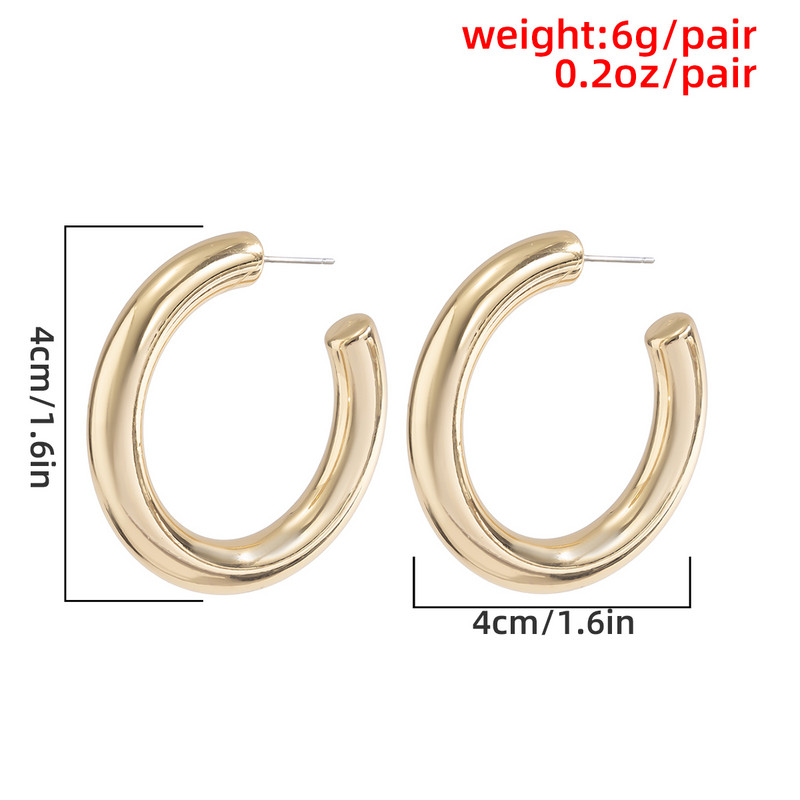 „Ingemark“ 2021 m. nauji „Big Circle Hoop“ auskarai moterims „Vintage Fashion Statement“ aukso spalvos „Punk“ žavingi auskarai „Šventiniai ausų papuošalai“