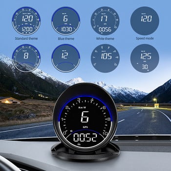 WYOBD G6 GPS HUD Ταχύμετρο αυτόματης κατεύθυνσης οδήγησης Head Up Display Αξεσουάρ αυτοκινήτου συμβατό με όλα τα αυτοκίνητα