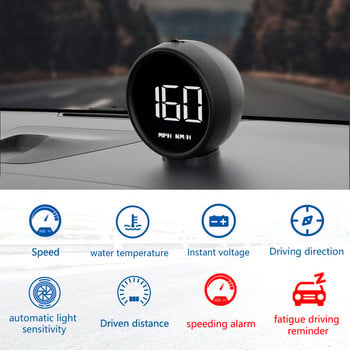 WiiYii G1 Car HUD OBD2 GPS Ενσωματωμένος υπολογιστής Ψηφιακή οθόνη Head Up Αυτόματο ταχύμετρο Ταχύτητας Προβολέας παρμπρίζ για όλα τα αυτοκίνητα