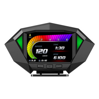 SDAO Νεότερο Head Up Display Auto Display OBD2+GPS Smart Car HUD Gauge Ψηφιακός χιλιομετρητής ασφαλείας Συναγερμός Θερμοκρασία νερού και λαδιού. RPM