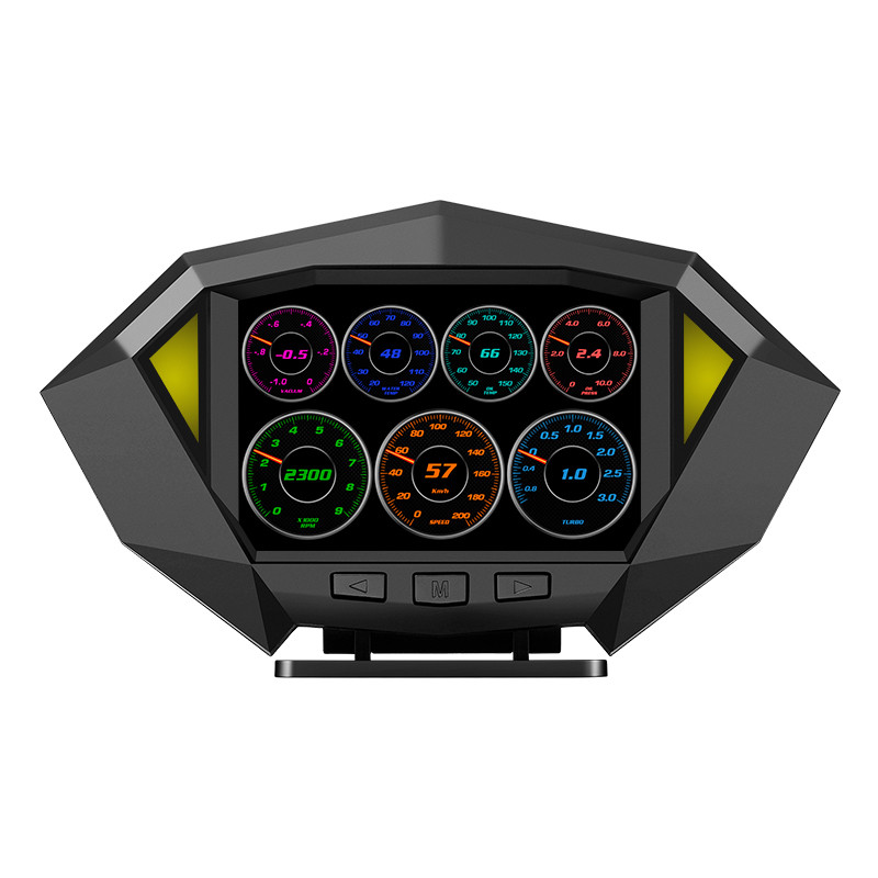 SDAO Cel mai nou Head Up Display Afișaj automat OBD2+GPS Smart Car HUD Gauge Digital Odometru Alarmă de securitate Temp. apă și ulei. RPM