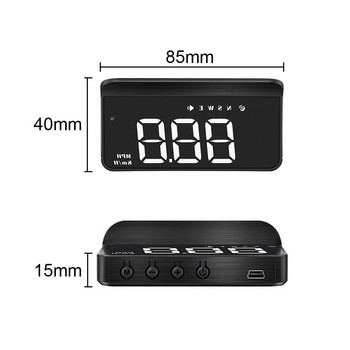 M1 GPS HUD Car Head Up Display Speed Projector KMH Ενσωματωμένος υπολογιστής προβολέας παρμπρίζ Auto Ηλεκτρονικά Αξεσουάρ