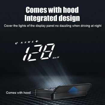 M1 GPS HUD Car Head Up Display Speed Projector KMH Ενσωματωμένος υπολογιστής προβολέας παρμπρίζ Auto Ηλεκτρονικά Αξεσουάρ