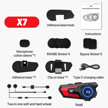 Мотоциклетна каска Bluetooth слушалка Moto Водоустойчива безжична хендсфри Музикален високоговорител Автоматичен отговор Стерео за състезатели Каране на ски