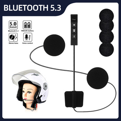 BT11 Plus Мотоциклетна каска Слушалки Bluetooth5.3 Безжична поддръжка на стерео слушалки Автоматичен отговор Хендсфри разговори Микрофон ZW