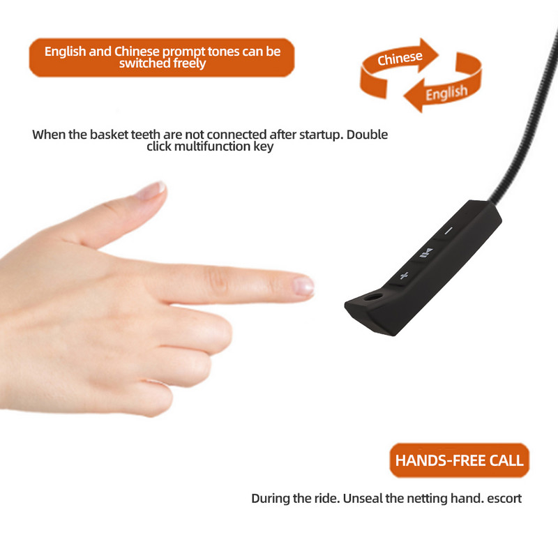 BT11 Plus Slušalice za motociklističku kacigu Bluetooth5.3 Bežična podrška za stereo slušalice za vožnju Automatski odgovor Handsfree poziv Mikrofon ZW